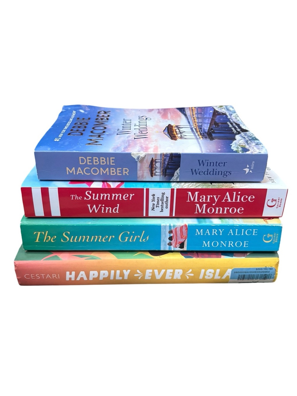 Lot of 4 Books fiction Debbie Macomber Mary Alice Monroe Cestari Disney Novel